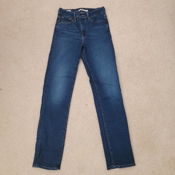 Levi's 724 Deep Wash Denim Jeans (Size 26) - Picture 2 of 2